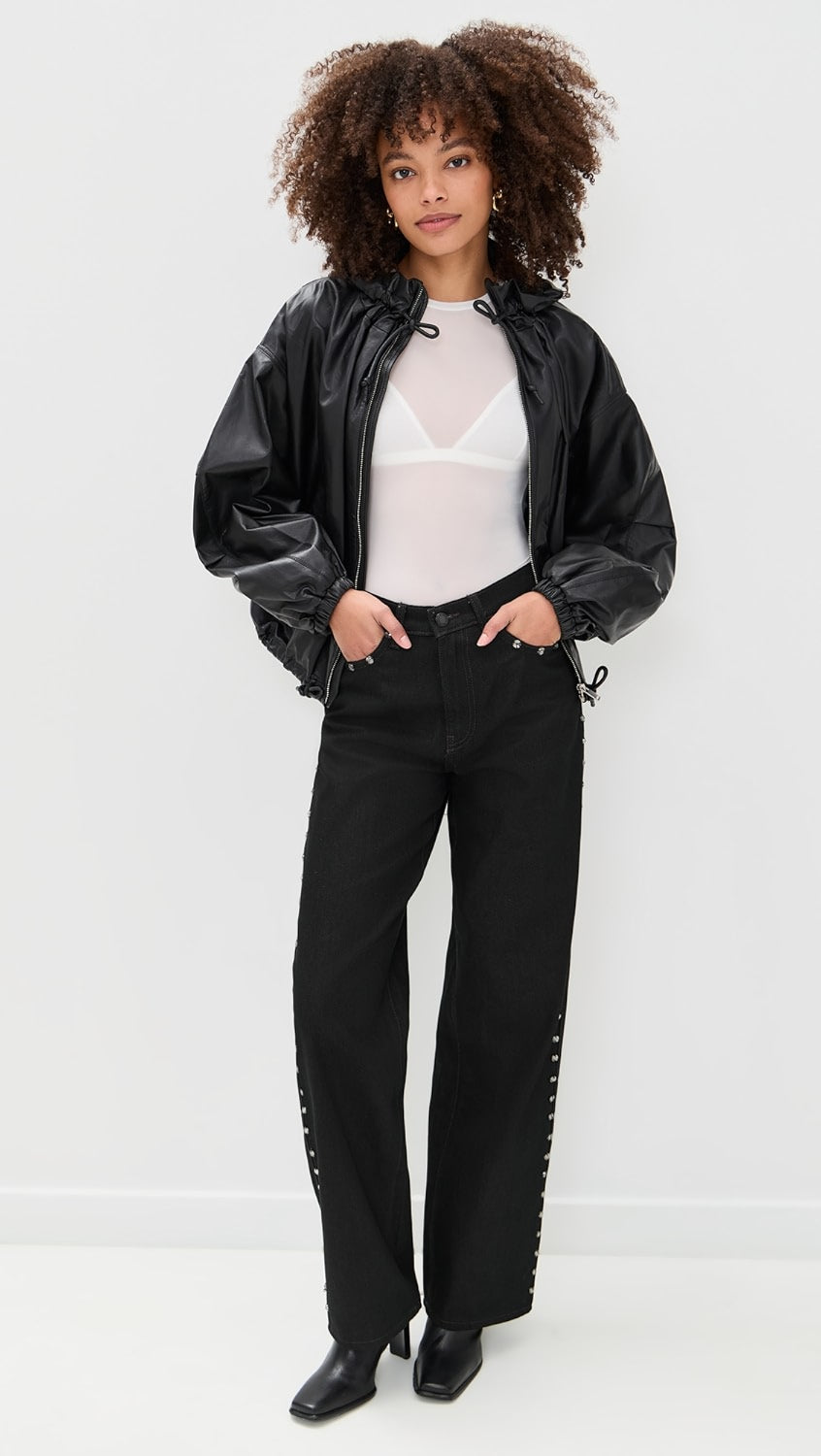 Rhinestone embellished jeans