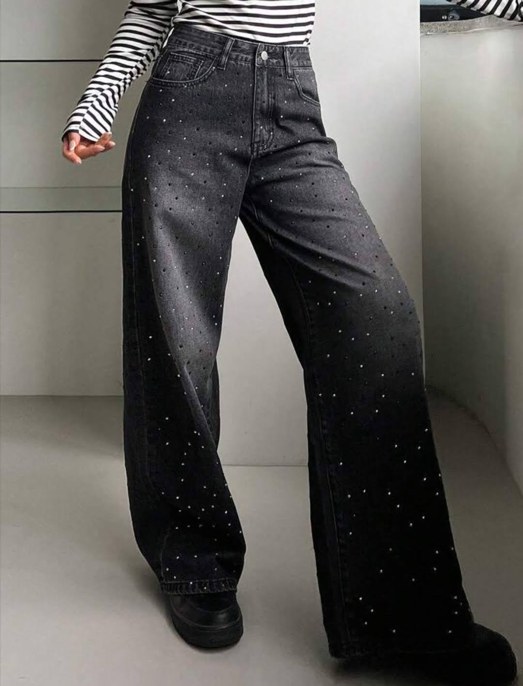 Rhinestone  Jeans