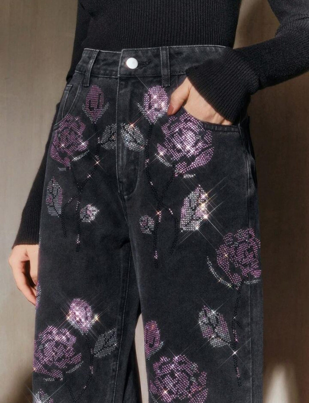 Rhinestone jeans