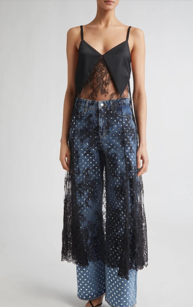 Studded Wide Leg Jeans