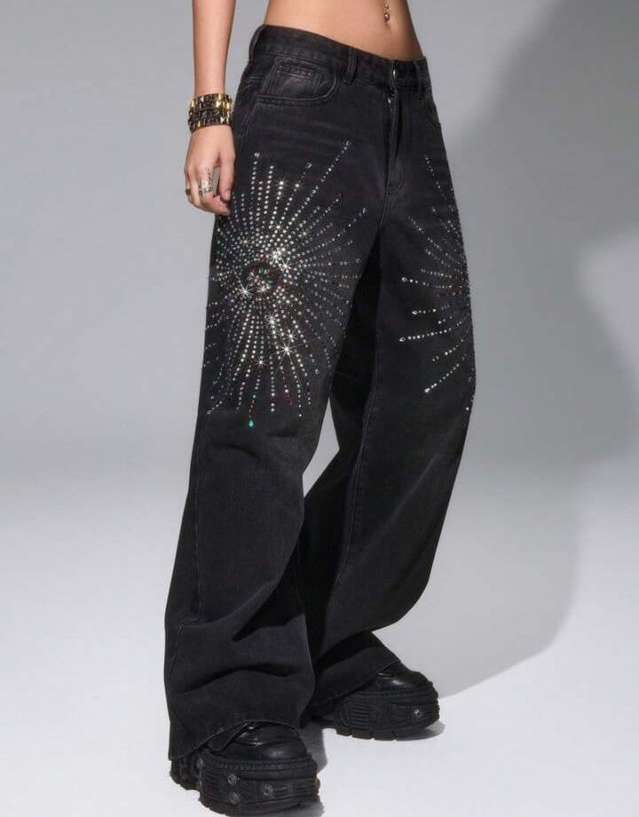 Rhinestone jeans