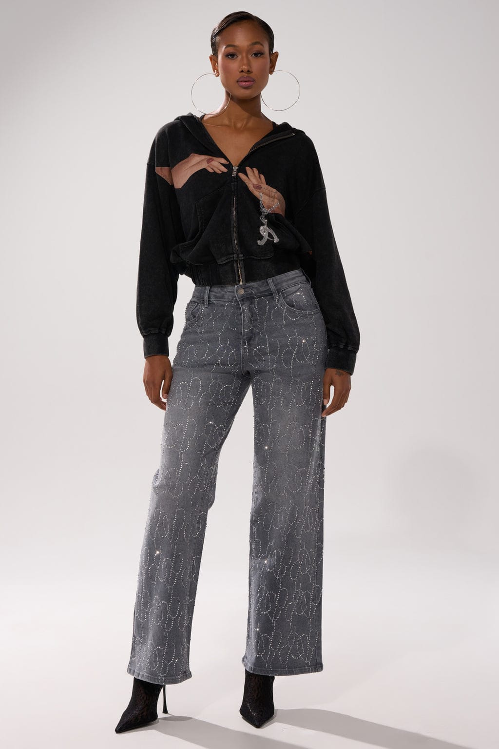 Rhinestone jeans