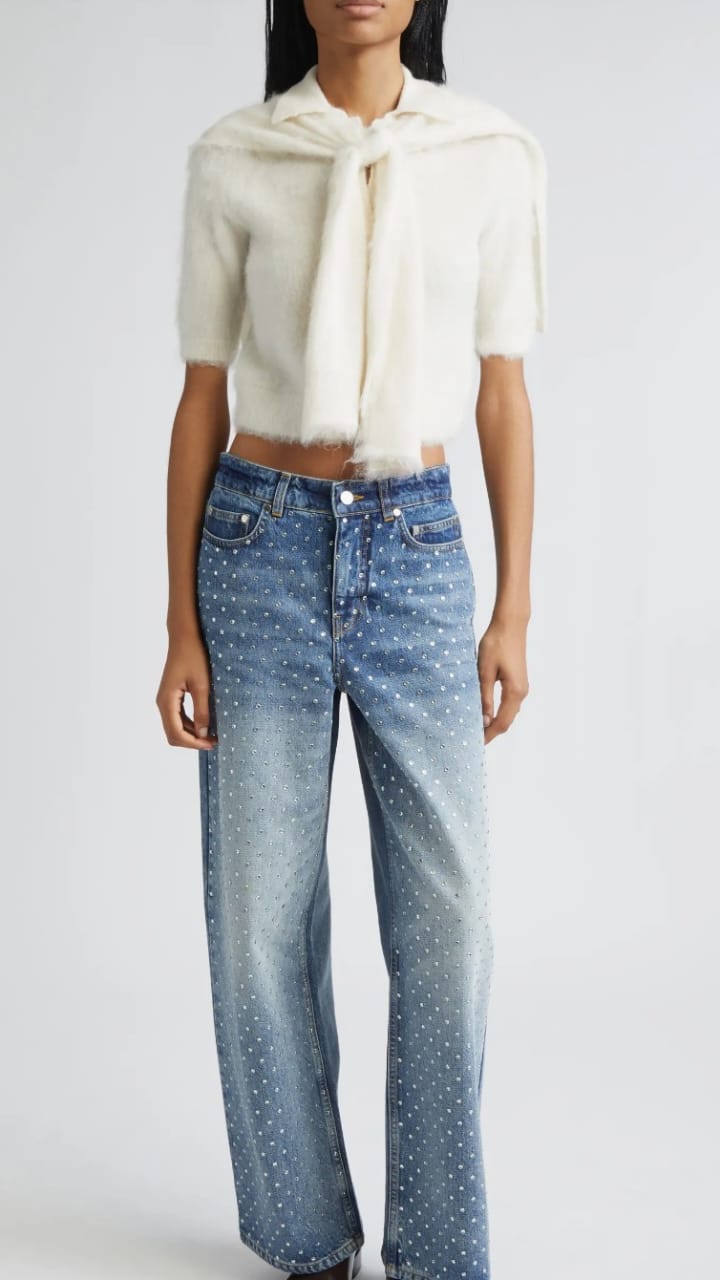 Women blue jeans