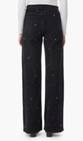 Women Black Stud Embellised Jeans