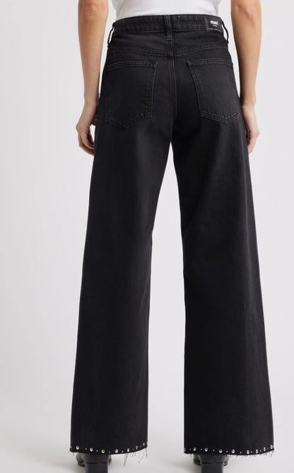 Women Blue rhinestone emblissed jeans